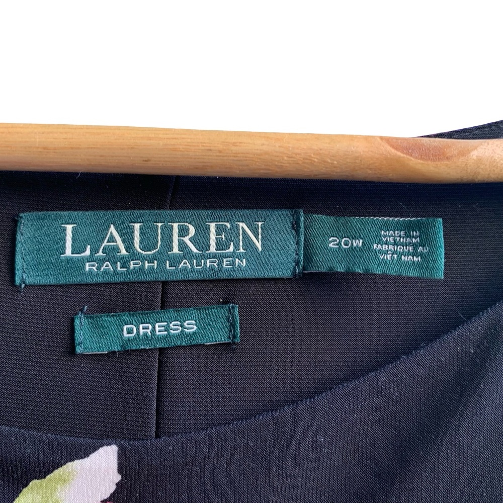 Ralph Lauren Pink Yellow Ruched Floral Sheath Dress Wedding Guest Sleeveless - Picture 5 of 14